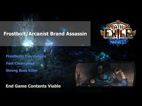 Path of Exile Frostbolt/Arcanist Brand Assassin - Harvest 3.11
