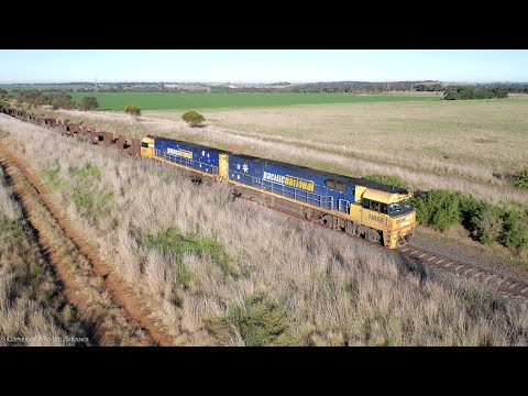 5MP2 Pacific National Steel Train With NR69 & NR121 (21/7/2022) - PoathTV Australian Railways