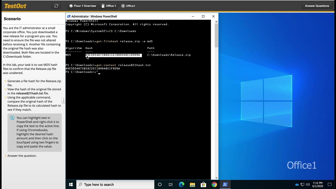 3 3 5 Compare an MD5 Hash