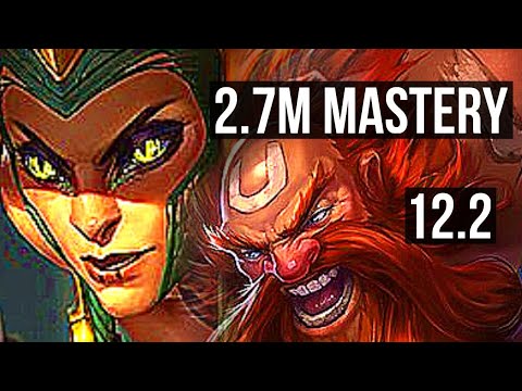 CASSIOPEIA vs GRAGAS (TOP) | 2.7M mastery, 6 solo kills, 500+ games, Legendary | BR Master | 12.2