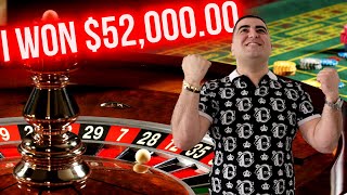 $5,000.00 Bet High Stakes Roulette In Las Vegas Casino ! Winning Huge Money At C