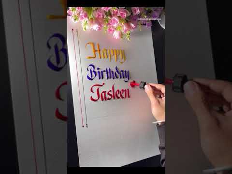 Happy Birthday Jasleen #calligraphy #art #lettering #copperplate