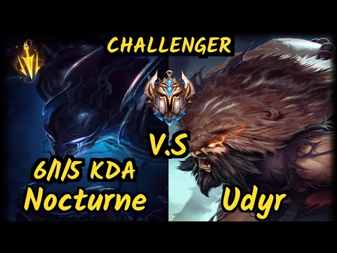 1907 FB Kirei (NOCTURNE) vs UDYR - 6/1/5 KDA JUNGLE CHALLENGER GAMEPLAY - EUW