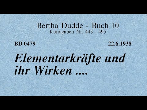 BD 0479 - ELEMENTARKRÄFTE UND IHR WIRKEN ....