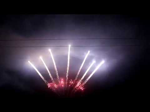 1.4G PRO FIREWORKS: SLICE 13 SHOT FAN SILVER TIGER COMET W RED STROBE MINE PFX13FR 3