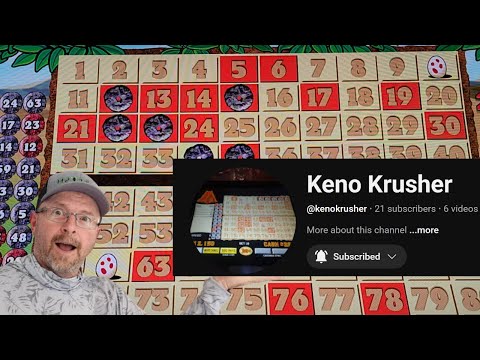 Caveman Keno 50¢ Challenge | Keno Crusher's 6-Spot Strategy Tested!