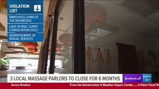 Midland and Odessa massage parlors among those shut down for six months due to suspected human traff