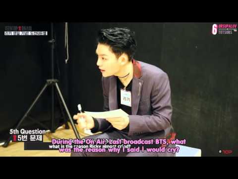 [6TOTSubs] 160227 TEEN TOP ON AIR  - Ricky's Birthday Celebration Challenge! Rick-Den Bell