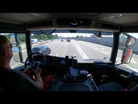 Cabin View (CV) Scania P410 Car Carrier - Virum/Greve in rush hour - TDOC 12-07-2021 #3