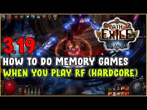 ⚡ POE 3.19 ⚡ Olustra - How to do Memory Games when you play RF
