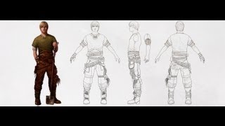 Creating a Character Turnaround from a Concept Piece