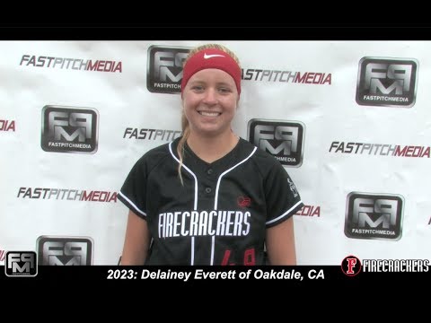 2023 Delainey Everett Pitcher Softball Skills Video - Norcal Firecrackers