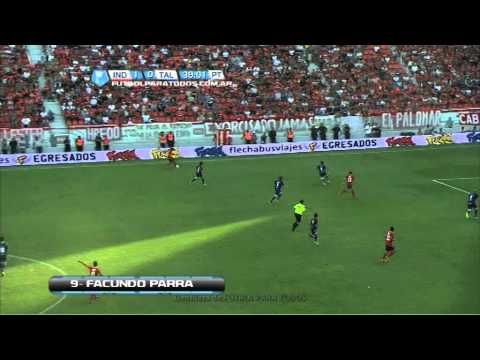 Parra, el dueño de la victoria.Independiente-Talleres.Fecha 31.Fútbol Para Todos