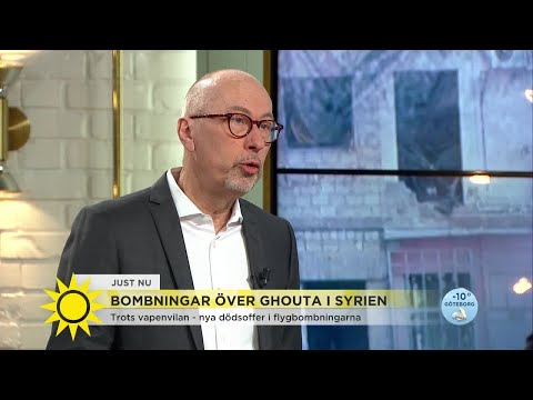 Bomber över Syrien - trots vapenvila - Nyhetsmorgon (TV4)