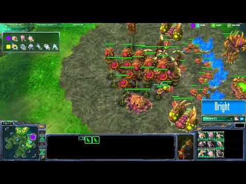 Imma go for a Broodlord rush! - majorCwolf (Z) vs Lucky (T) - SC2 Bronze