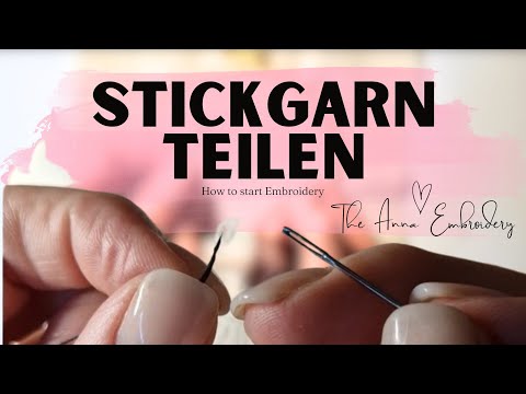 Modern Embroidery für Anfänger, Sticken für Anfänger, Stickgarn Teilen, Sticken lernen