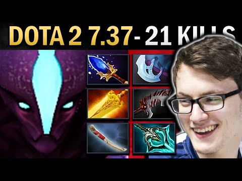 Spectre Gameplay Miracle with 21 Kills and Club - Dota 2 7.37