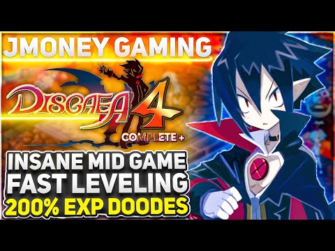 Disgaea 4 Complete Plus Gameplay | Insane Power Leveling Mid Game