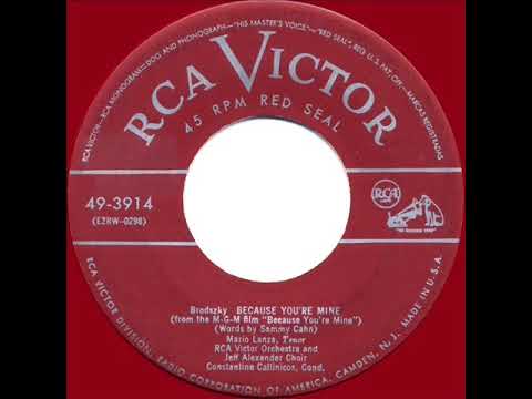 1952 OSCAR-NOMINATED SONG: Because You’re Mine - Mario Lanza