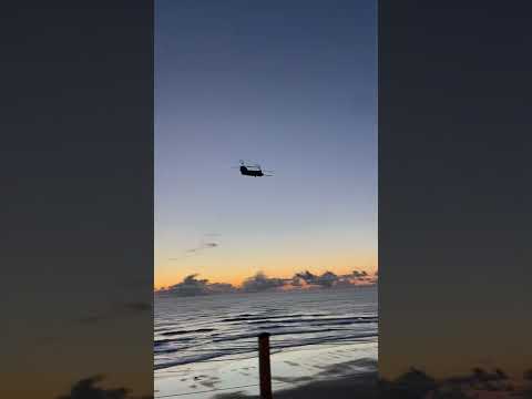 Helicopter at Lincoln beach