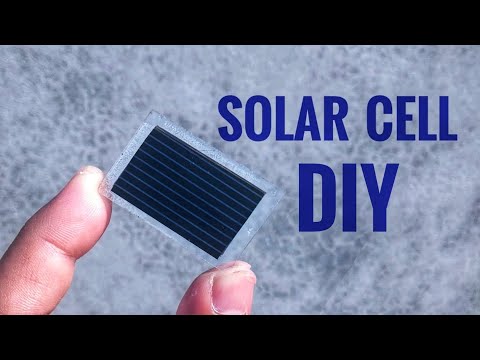 How to make solar cell or panel at home diy