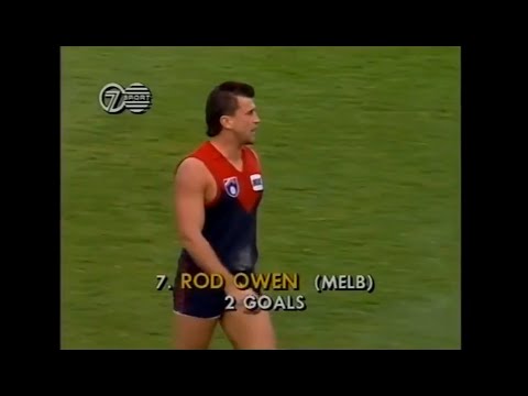 Rod Owen - Melbourne - 3 goals v Footscray - 1991 Round 8 - MCG - AFL