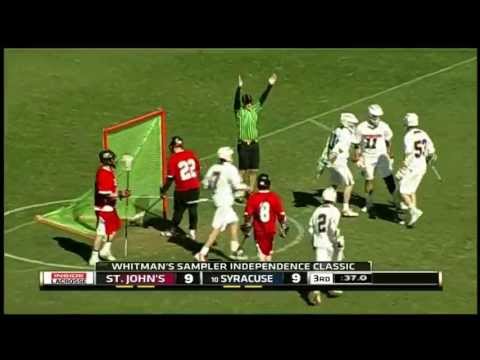 Syracuse defenseman Megill scores on fast break