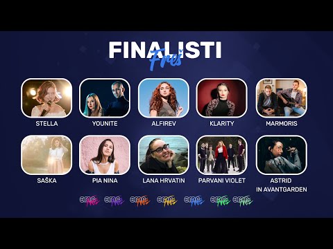 EMA FREŠ - FINALE: Vrstni red/Running order