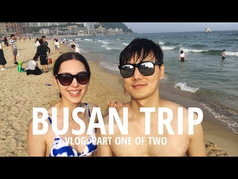 VLOG: Train to BUSAN 🌊 Pt.1 (자막)국제커플 부산 해운대 여행 & 맛집 파트 1