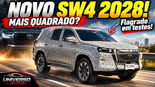 NOVO TOYOTA SW4 2028 É FLAGRADO! Visual de Land Cruiser e Motor Diesel Híbrido?