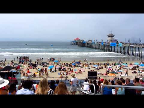 2012 Nike US Open of Surfing - Huntington Beach, CA - Pier & Spectators From Grandstands