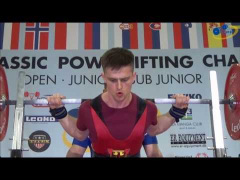 Junior Men, 53 to 74 kg - European Classic Powerlifting Championships 2017