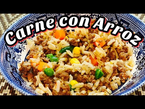 CARNE CON ARROZ // How to Make Meat with Rice