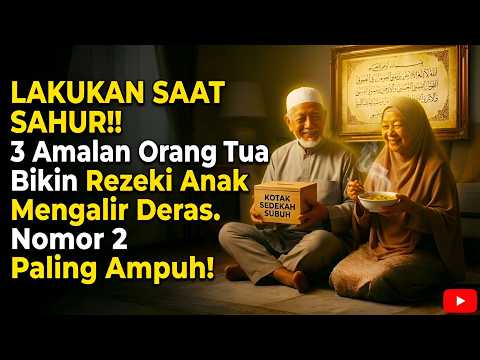 DO IT DURING SAHUR‼️ 3 Practices Parents Can Do to Increase Their Children's Wealth. Number 2 is ...