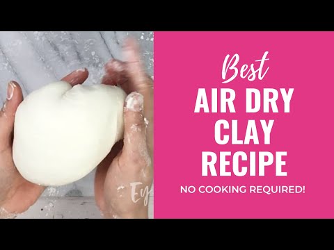 How to Make Air Dry Clay: No Cooking Required!  (For flat projects only, NOT FOR SCULPTING)