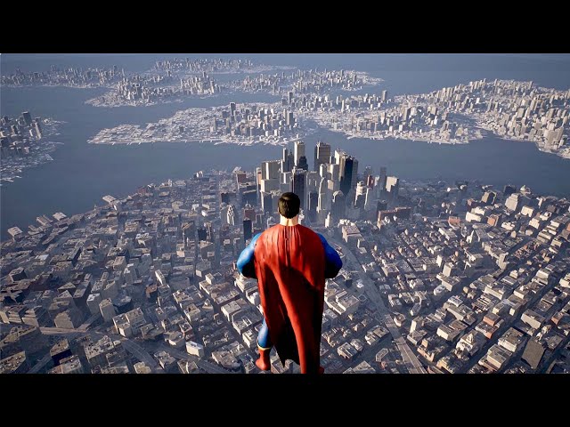 Titulný obrázok Youtube videa s názvom This Unreal Engine 5 Superman Demo is MIND BLOWING [4K]
