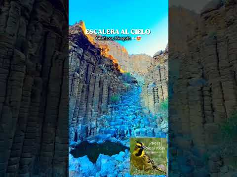 Escalera al Cielo en Guañacos, Neuquén 😍 La joya oculta de la Patagonia#travel #naturaleza