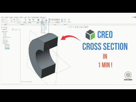 How to Create Cross Section Views in Creo Parametric 3D Models — Fast & Easy!