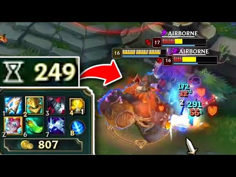 When Gragas has 250 Ability Haste...