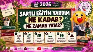 📚 Okul & Öğrenci Yardımları Serisi #4 | 🎓 2026 Şartlı Eğitim Yardımı N