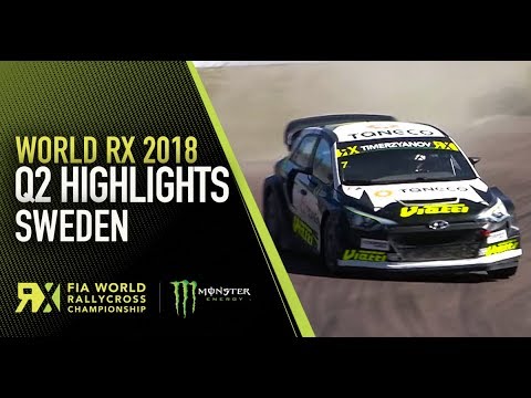 World RX Q2 Highlights | World Rallycross of Sweden 2018