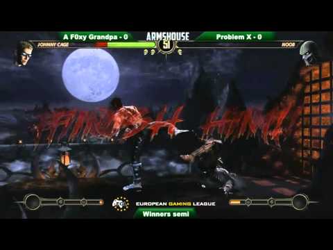 A f0xy grampa (Cage) vs Problem X (Noob) - winners semi EGL4 MK9