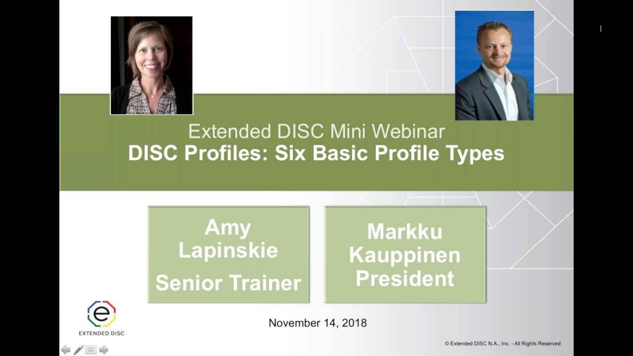 DISC Profiles: Six Basic DISC Profile Types