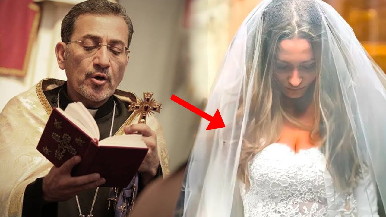 Durante o casamento, Padre percebe algo Estranho na noiva e nervoso para a cerimonia!