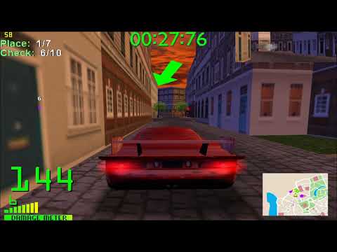 London Checkpoint: Splish Splash: Default race settings WR 42sec310ms