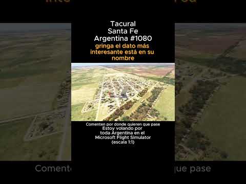 Tacuaral, Santa Fe desde el Microsoft Flight Simulator #tacuaral #santafe #msfs #argentina