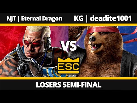 ESC 65 - Losers Semi-Final - NJT | Eternal Dragon (Raven) Vs. KG | deadite1001 (Kuma) - TEKKEN 8 UK