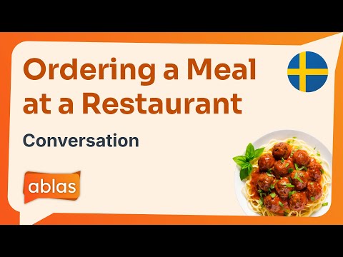Ordering a Meal at a Restaurant | Swedish Conversation with English Translation