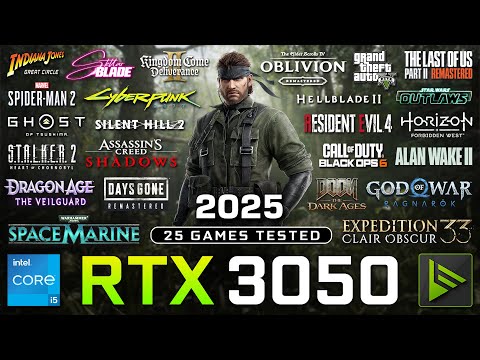 I Tested 25 Games on RTX 3050 in 2025