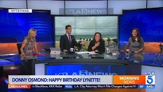 Donny Osmond Surprises Lynette Romero on her Birthday